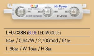 LED Module_ 3P Series_ LFU_C3SB_BLUE_